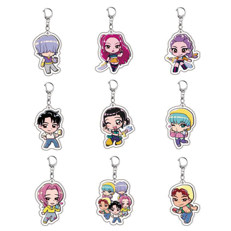 Demon Hunter Characters Keychain